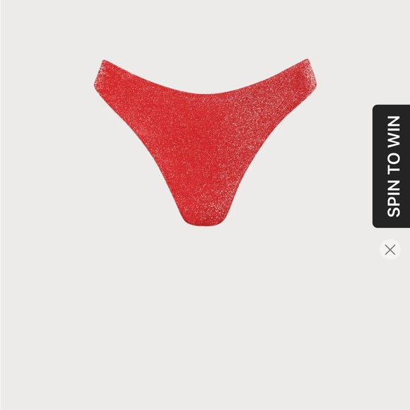 Gorgeous two piece bikini with sexy cut out top Red - Picture 12 of 16